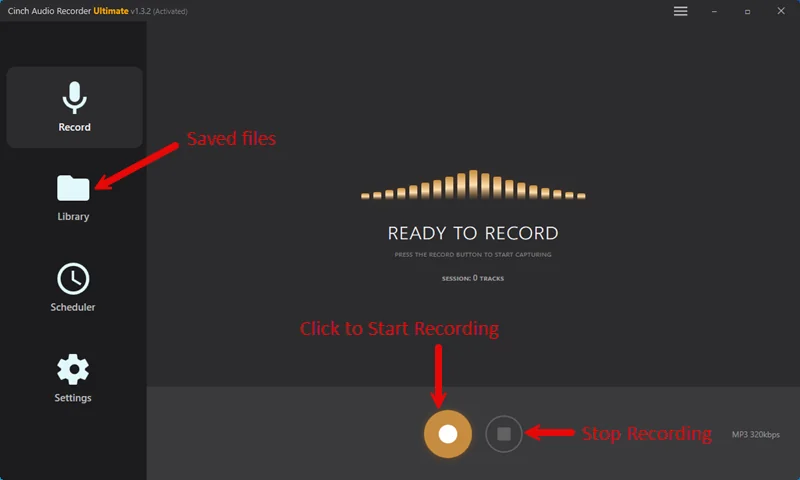 Cinch Audio Recorder guide resources for tutorial creators